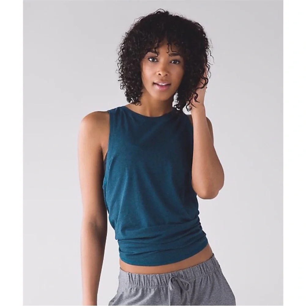 Lululemon All Tied Up Sleeveless Tank Top Alberta Lake Teal
